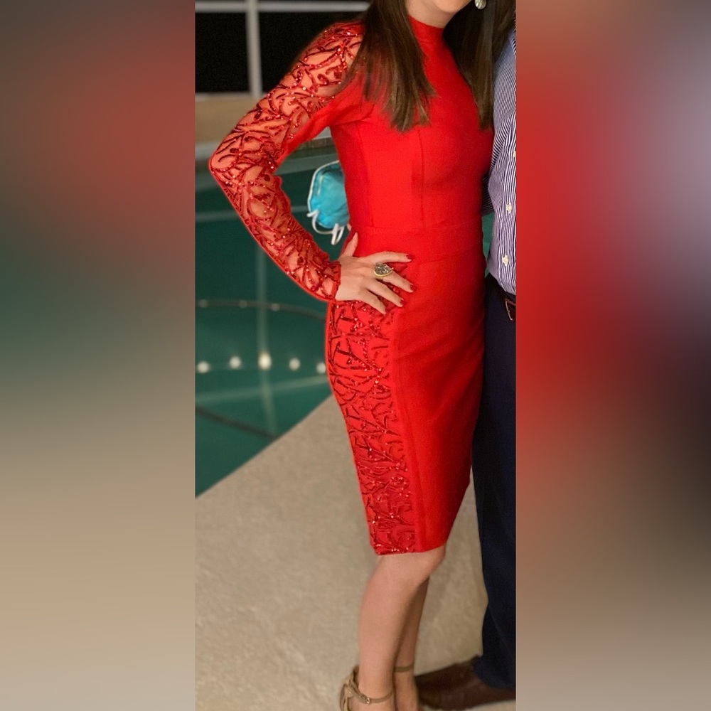 Elegant Red Women's Dress